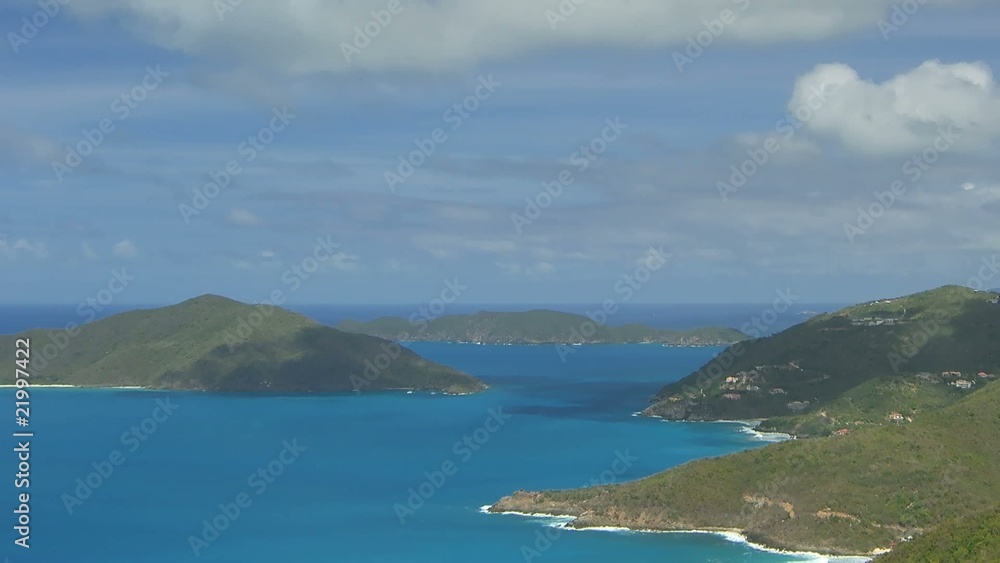 Time lapse Cooten Bay British Virgin Islands (pan moving camera) Time lapse Cooten Bay British Virgin Islands (pan moving camera)