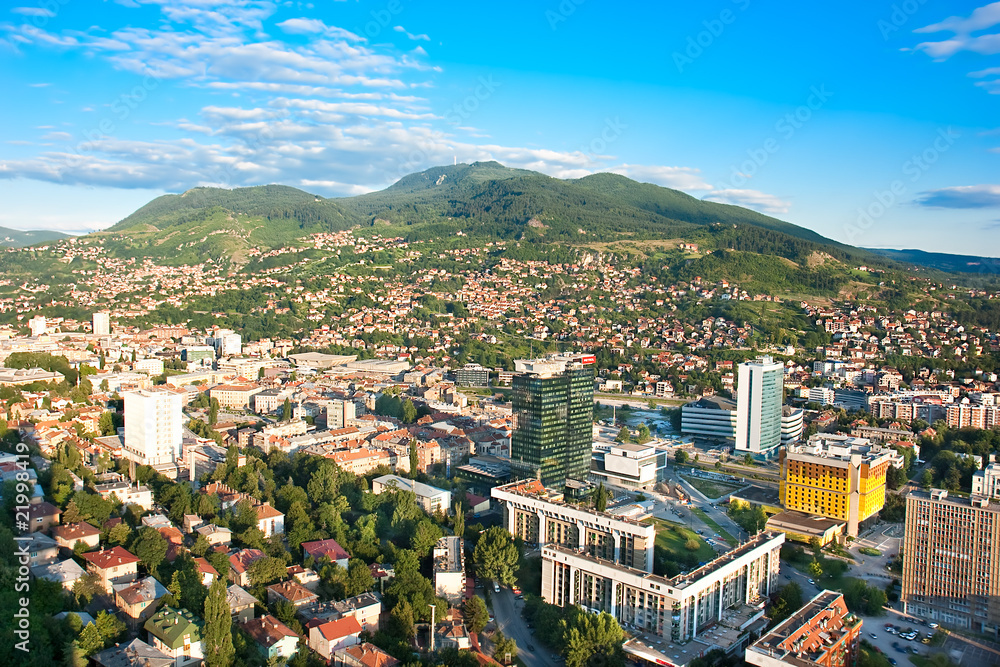 Arial architecture Sarajevo