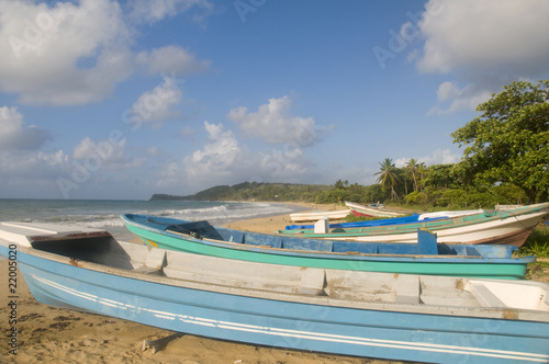 native fishing boats desolate beach long bag corn island nicara