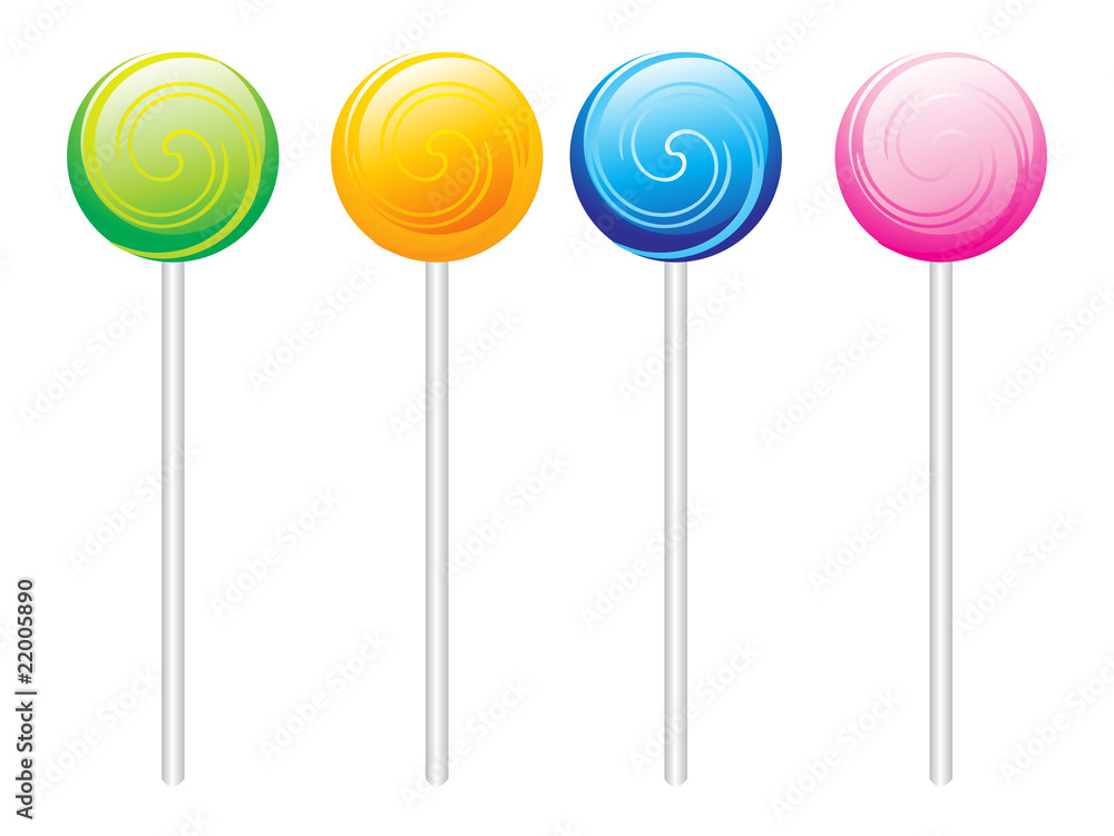 set of colorful Lolipops set of colorful Lolipops