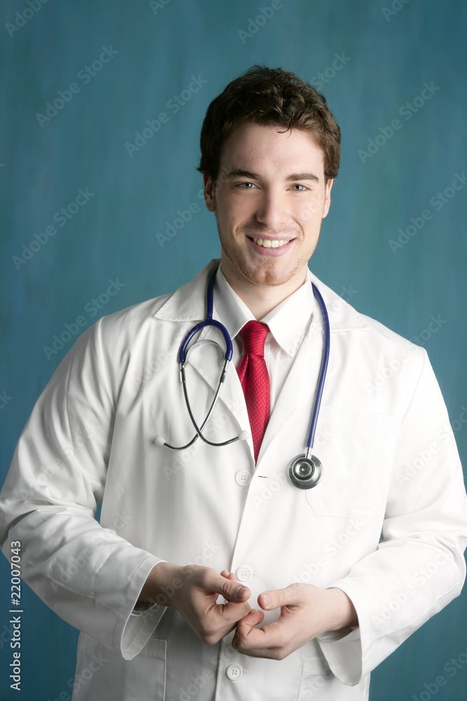 happy young male doctor man smile handsome happy young male doctor man smile handsome