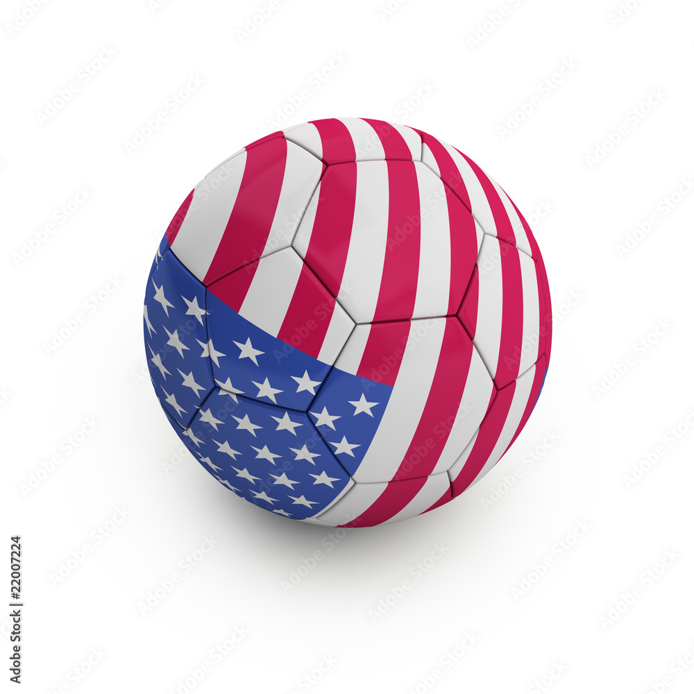 Fußball USA (mit Freistellungspfad/clipping path)