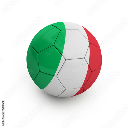 Fu  ball Italien  mit Freistellungspfad clipping path 