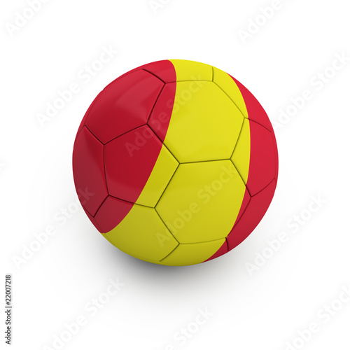 Fu  ball Spanien  mit Freistellungspfad clipping path 