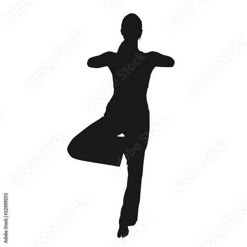 Silhouette femme debout