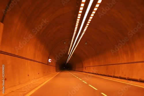 Lights in tunnel