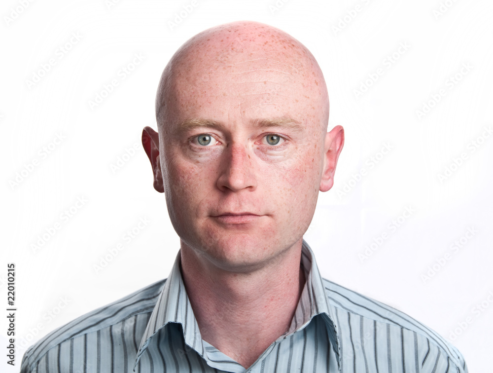 business man portrait in his 30's on white business man portrait in his 30's on white