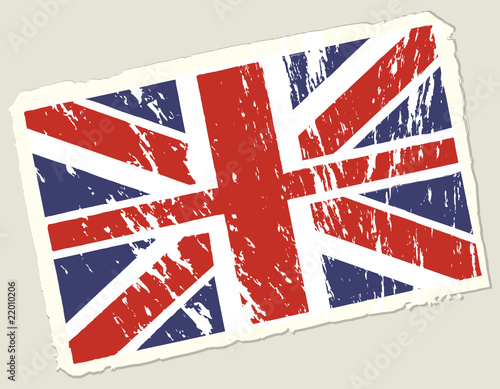 Grunge british flag