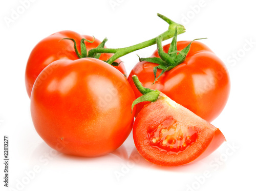 fresh tomato fruits with cut