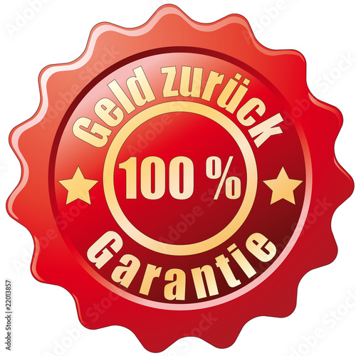 Button - Geld zurück Garantie