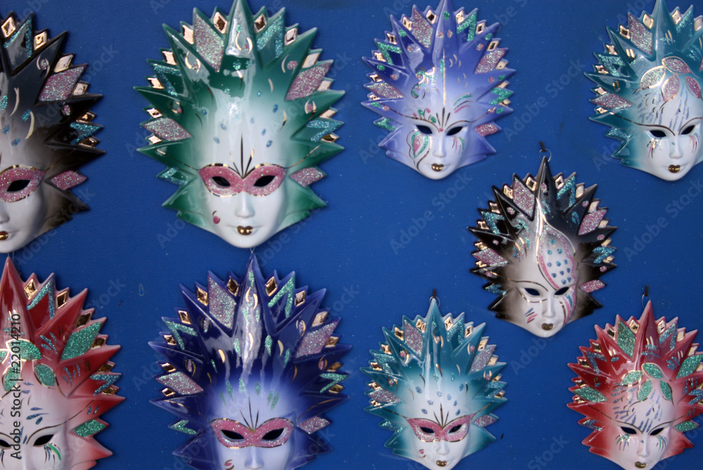 Carnival masks for sale, Venice