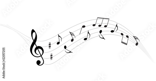 music notes background