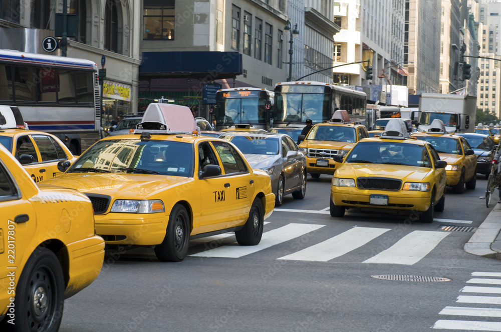 Fototapeta Taksówki w Nowym Jorku