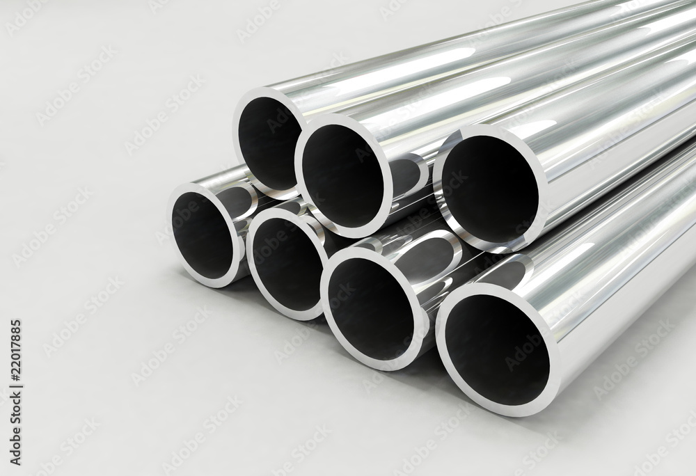 Fototapeta premium Aluminum tubes