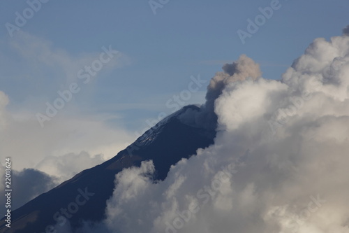 Tungurahua - active volcano in Ecuador