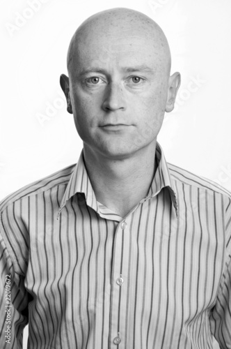 Obraz na płótnie business man portrait in his 30's on white w salonie