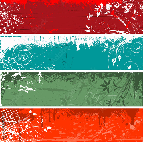 Floral grunge backgrounds