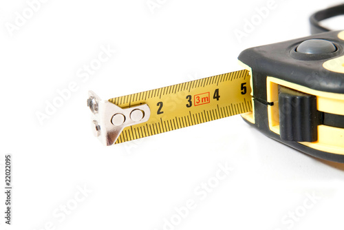 Obraz na plátně taping measure isolated on white