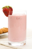yoghurt and strawberry
