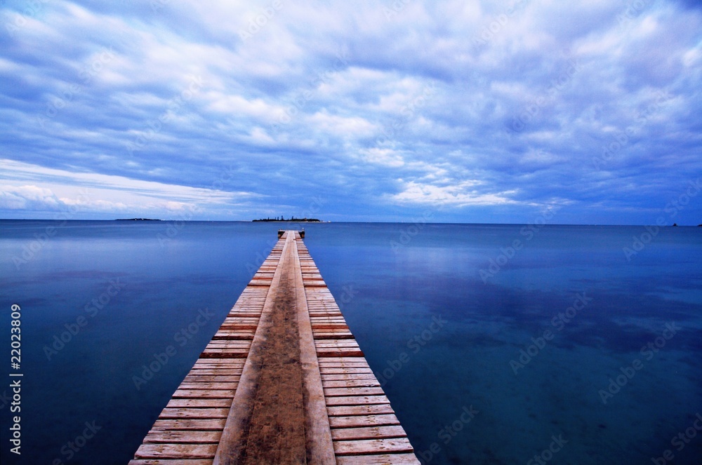 Wooden Harbour at New Caledonia