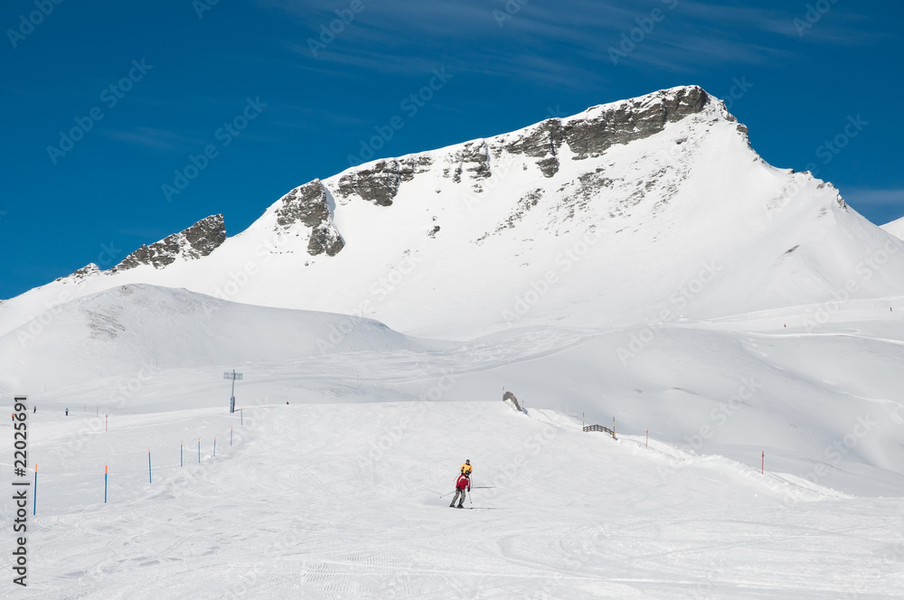 Alpien ski slope
