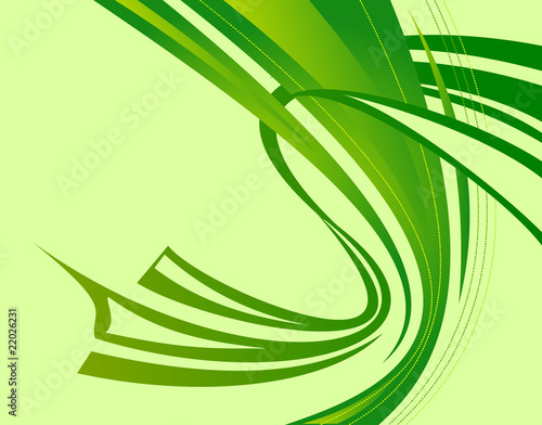 Green background whirlpool wave vector