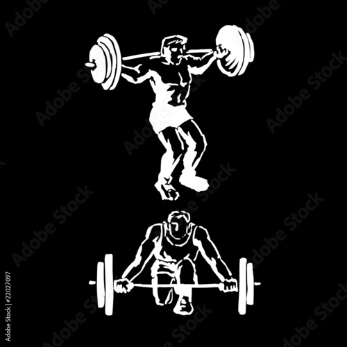 two weightlifters