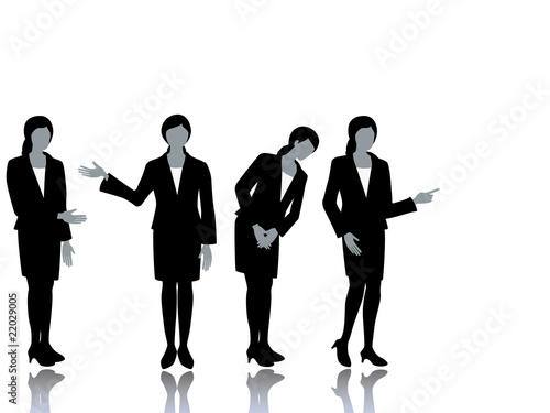 Business Women Silhouette