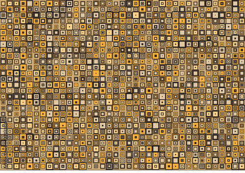 Retro orange squared patten