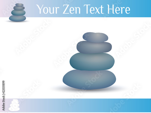 zen, galets vectoriel