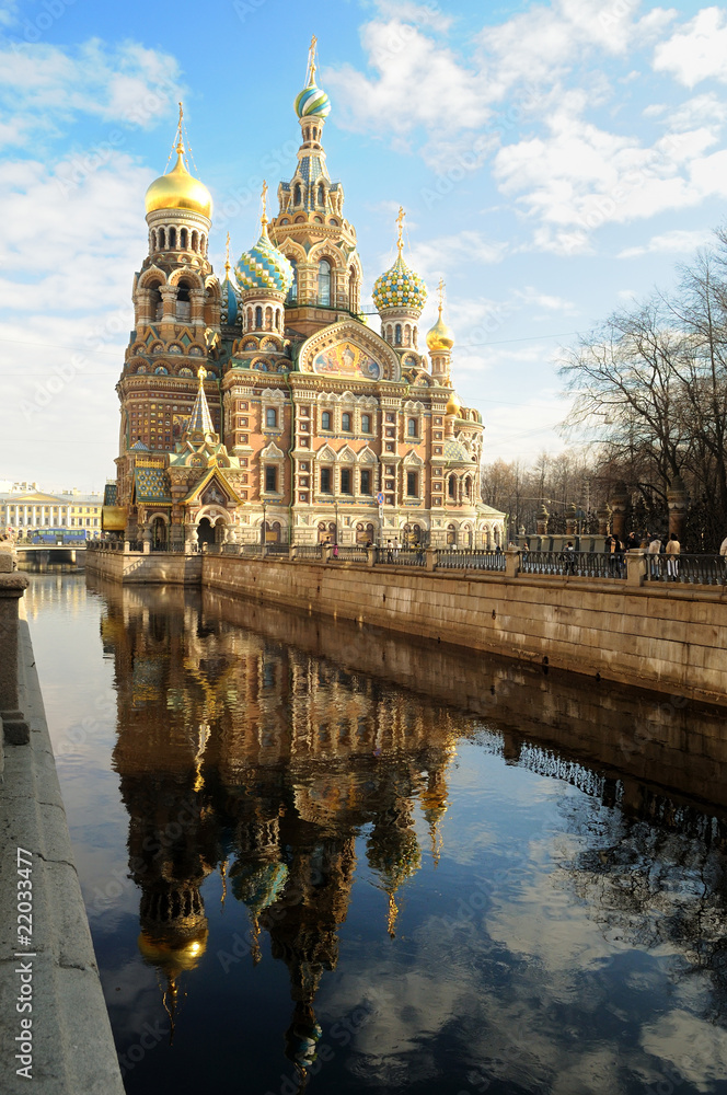 Church of the Saviour on Spilled Blood, St. Petersburg, Russia,