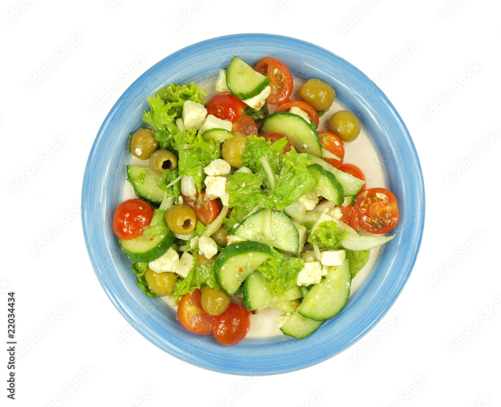 Fresh salad on white background Fresh salad on white background
