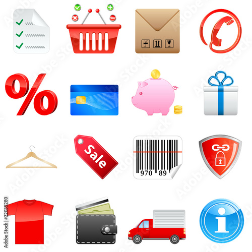 Shopping - Vektor Icons