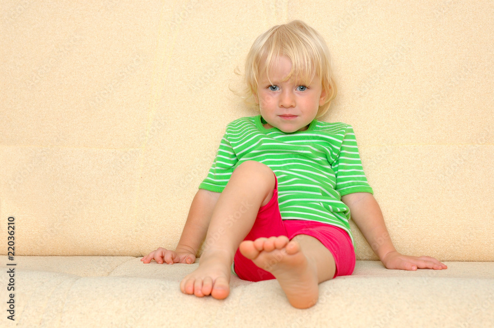 Portrait sitting child Portrait sitting child