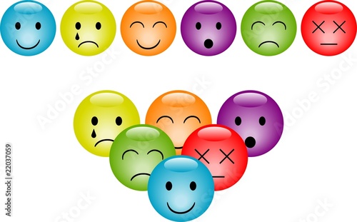 Cute colorful balls