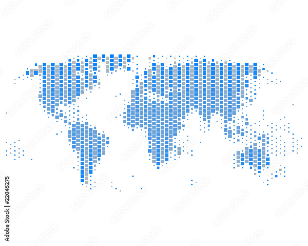 Fototapeta premium Weltkarte