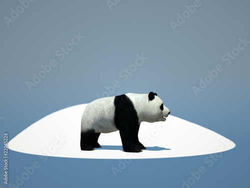 3d bamboo bear - Earth protection concept