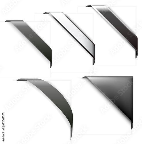 Set of black funeral mourning bands