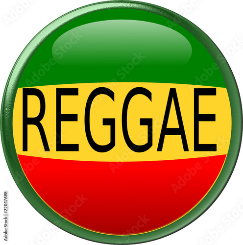 Round Rasta n Reggae Button