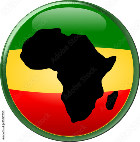 Africa on Rasta Round Icon button