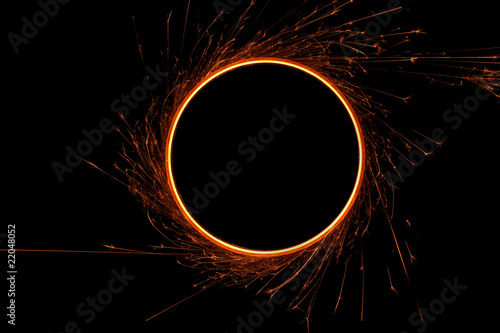 fire sparkler circle