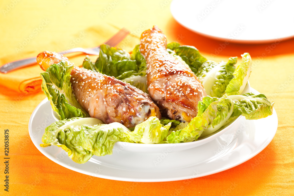 caramelized chicken thighs with sesame caramelized chicken thighs with sesame