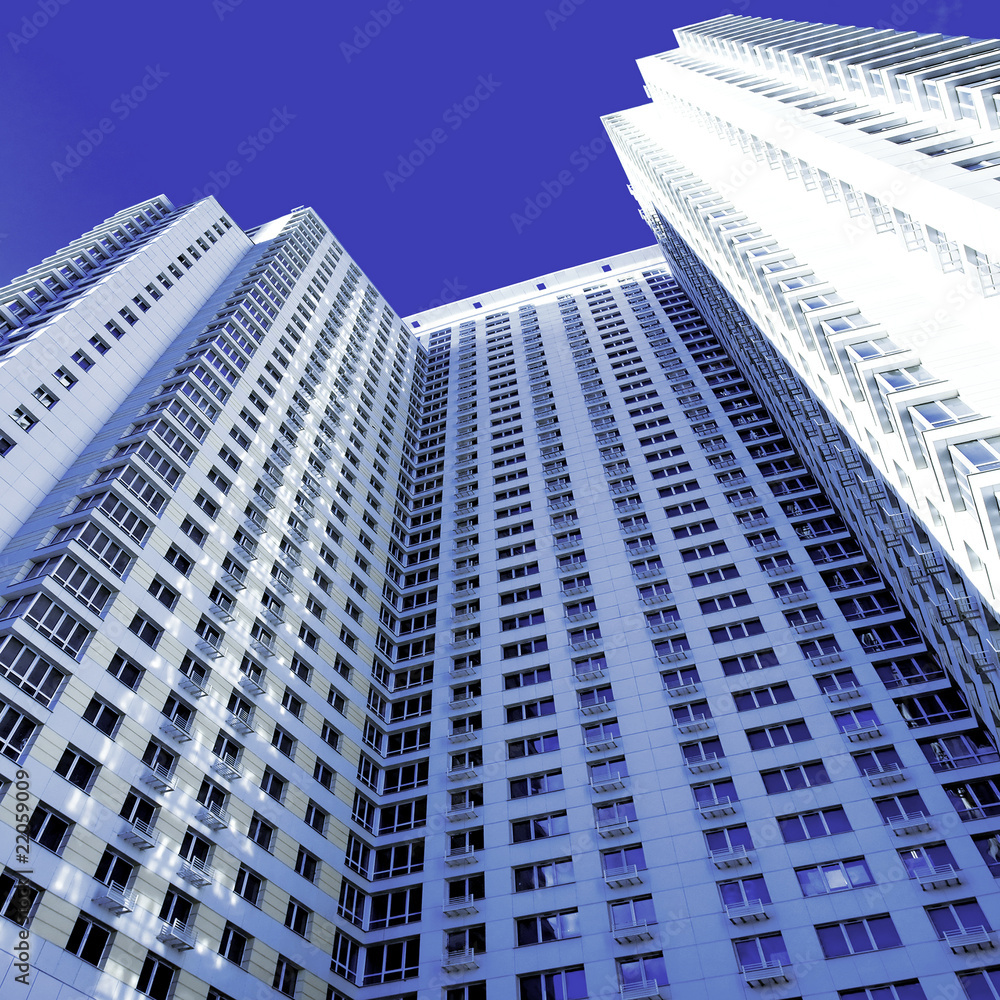 Obraz premium modern glass skyscrapers