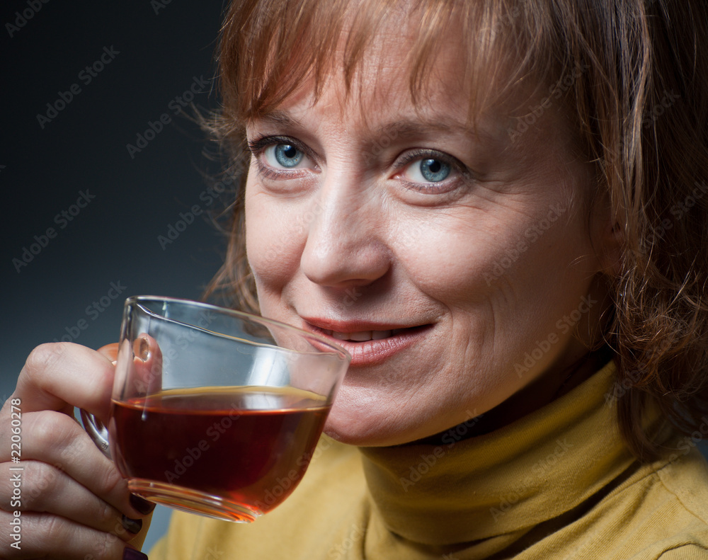 woman with a cup tea woman with a cup tea