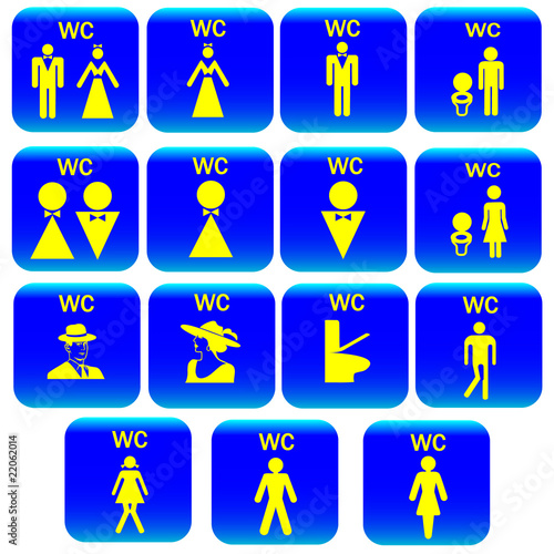 Icon,Toilet Man and woman
