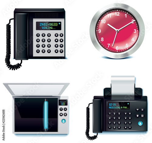 Vector office icon set. Part 5