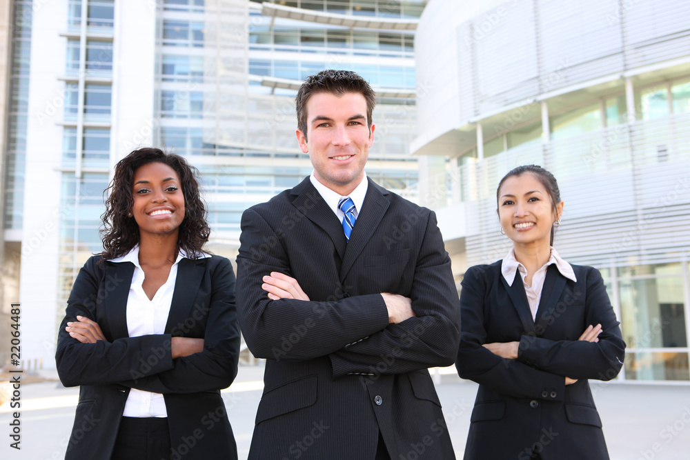 Diverse Attractive Business Team Diverse Attractive Business Team