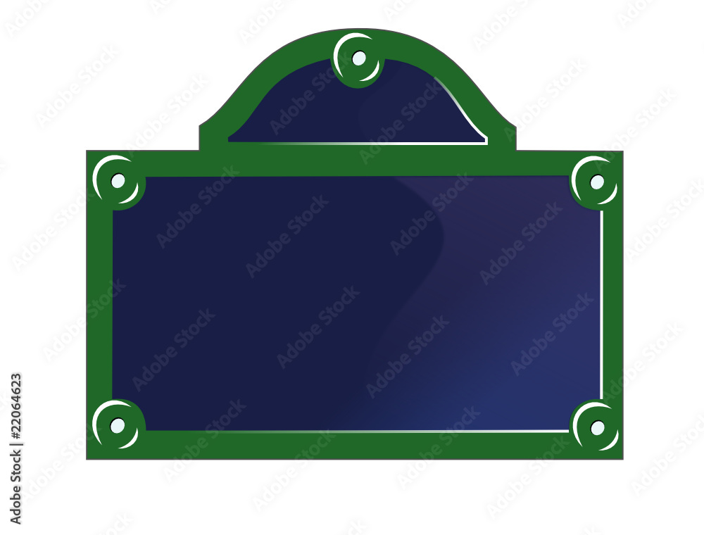 Panneau, plaque de rue Paris France Stock Vector | Adobe Stock