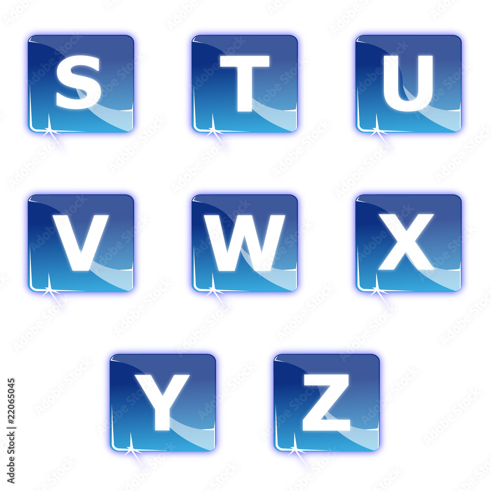 Picto alphabet 3 - Icon letters Picto alphabet 3 - Icon letters