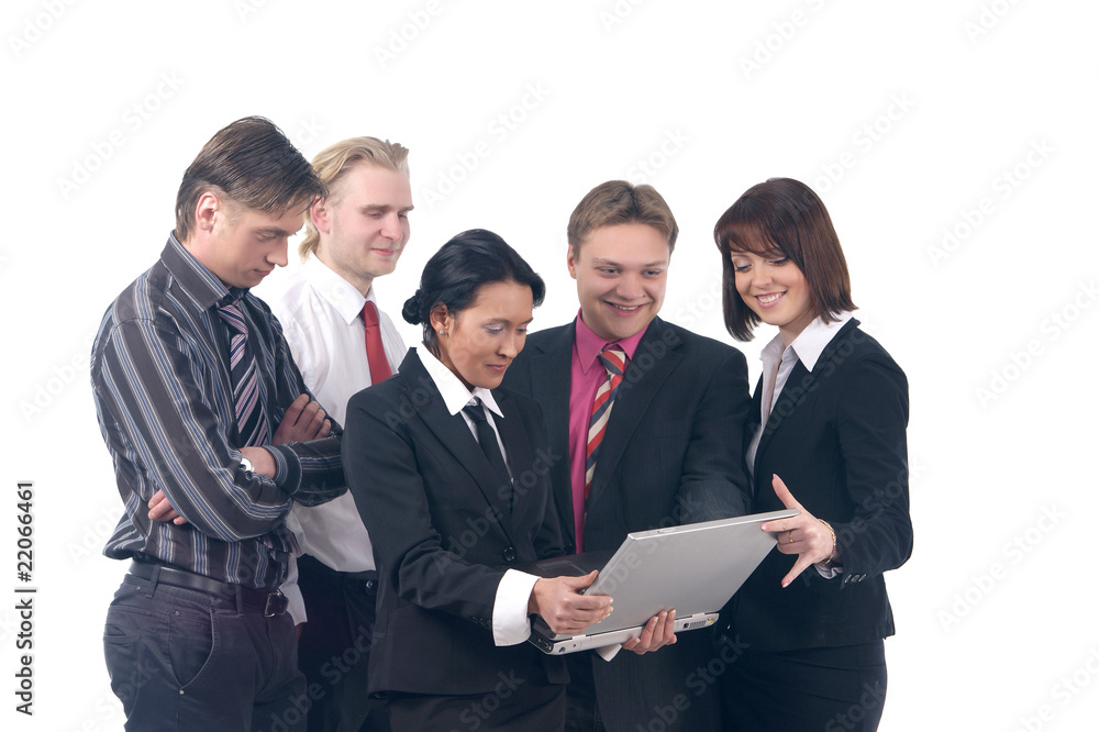 Business team working together on a project